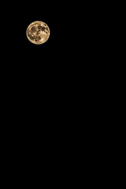 STRAWBERRY MOON: 20" x 30" Epoxy Resin w/ Floating Gold Frame